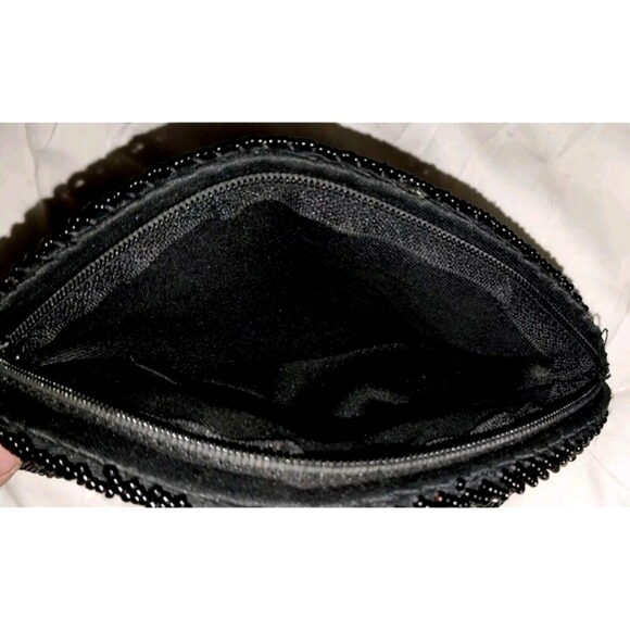 MAGID Glass Beaded Baugette Evening Handbag, Pristine Condition Vintage
